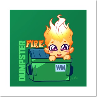 Dumpster Fire Chan Posters and Art